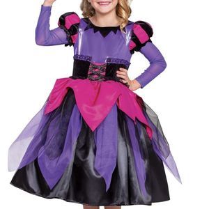 Disguise Witch Prestige Costume Purple Pink Black Small